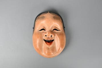 Noh masker - Hout (Zonder minimumprijs)