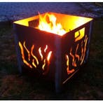 Metalen vuurkorf | Tuindecoratie roest vuurkorf, Huis en Inrichting, Woonaccessoires | Overige, Verzenden, Nieuw