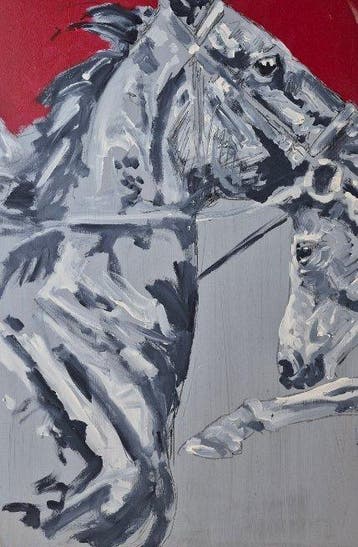 Louis Nagelkerke (1949-)Attrib.t - Horce,s
