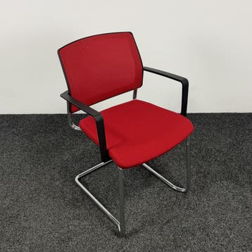 Gispen Zinn Vergaderstoel | Rood, Ophalen of Verzenden, Gebruikt, Rood