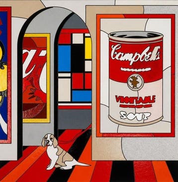 Ugo Nespolo (1941) - Soup-er vision, Antiek en Kunst