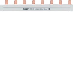 HAGER KB280Q KAMRAIL TBV 4 LASTSCH 1P+N, Ophalen of Verzenden, Nieuw, Groepenkast