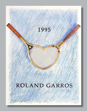 Donald Lipski - Originalplakat - Roland Garros 1995