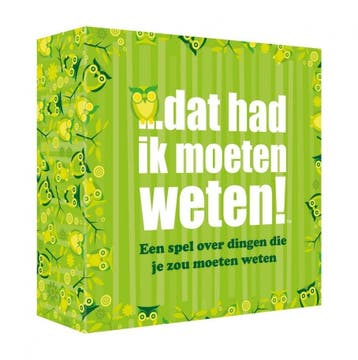 Dat had ik moeten weten! | Koelkastpoezie - Kaartspellen, Verzenden, Nieuw