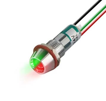 Duo color indicatielampje - Rood Groen - 10mm - 12 tot 24V, Ophalen of Verzenden, Nieuw
