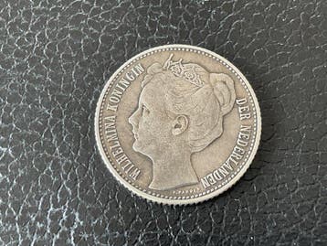 Nederland. Wilhelmina. 1/2 Gulden 1908 (Zonder minimumprijs), Postzegels en Munten, Munten | Nederland