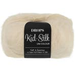 DROPS Kid-Silk Uni Colour - 56 marsepein - Mohair Garen, Ophalen of Verzenden, Nieuw