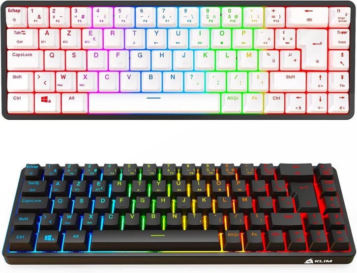 Mechanisch Toetsenbord AZERTY | Cherry MX | 52% Korting, Computers en Software, Toetsenborden, Ergonomisch, Draadloos, Azerty