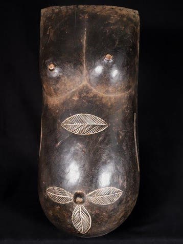 Mask - Dan Ventraal Masker - 56 cm - Ivoorkust, Antiek en Kunst