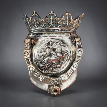 Antiek Deurklopper - Solid brass - impressive - Order of the, Antiek en Kunst