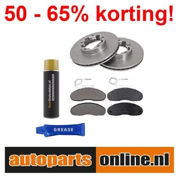 Remschijven + Remblokken Jeep Wrangler voorzijde, Verzenden, Nieuw, Jeep