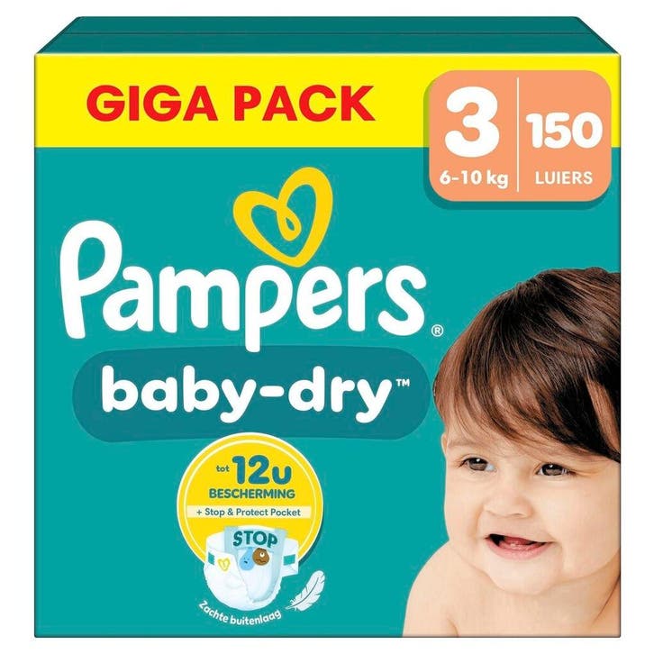 Pampers Baby-Dry Maat 3 Luiers, Kinderen en Baby's, Overige Kinderen en Baby's, Nieuw, Verzenden