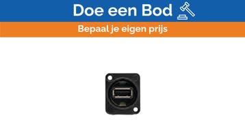 Bieden: Neutrik NAUSB-W-B Reversible USB 2.0 Panel Mount Co, Watersport en Boten, Ophalen of Verzenden, Nieuw, Elektra en Verlichting