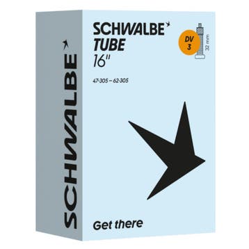 Schwalbe Binnenband 16x1.75 - Dunlop Ventiel 32mm - ETRTO..., Ophalen of Verzenden, Nieuw, Band