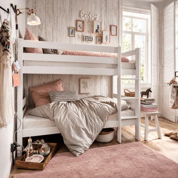 Infanskids Pino Stapelbed 90x200 Wit, Nieuw