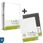 Textielpakket Frans bed - 1 molton met 2 hoeslakens - rechts, Eenpersoons, Verzenden, Nieuw, Wit