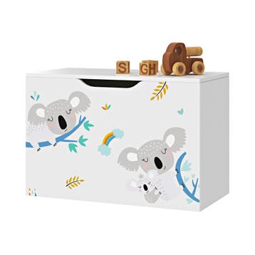 [en.casa] Doos voor speelgoed Oleiros 40x60x30 cm Koala moti, Huis en Inrichting, Verzenden, Nieuw