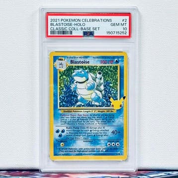 Pokémon Graded card - BLASTOISE-HOLO #2 - Pokémon - PSA 10, Nieuw