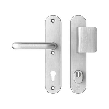AXA Oval Plus veiligheidsbeslag voordeur D-knop/U kruk PC92, Verzenden, Nieuw