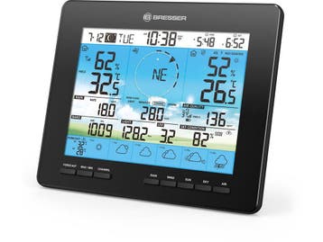 Bresser Weerstation - Basisscherm - Temperatuur- en, Audio, Tv en Foto, Verzenden, Zo goed als nieuw