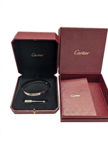 Cartier - Armband - Love - 18 karaat Witgoud, Sieraden, Tassen en Uiterlijk, Armbanden, Nieuw