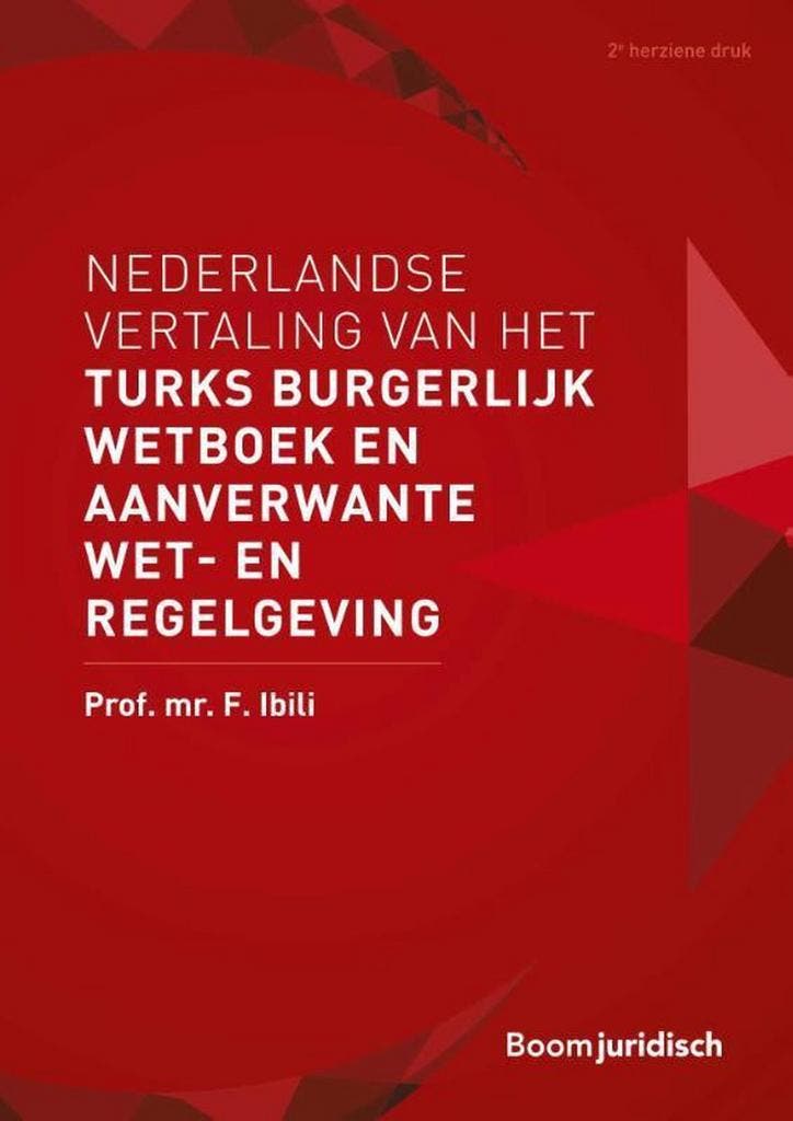 Nederlandse vertaling van het Turks Burgerlijk Wetboek en, Boeken, Wetenschap, Gelezen, Verzenden