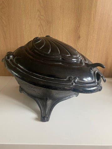 Antiek Bak - gietijzer - 1850-1900 - Kolenkit ‘schildpad’