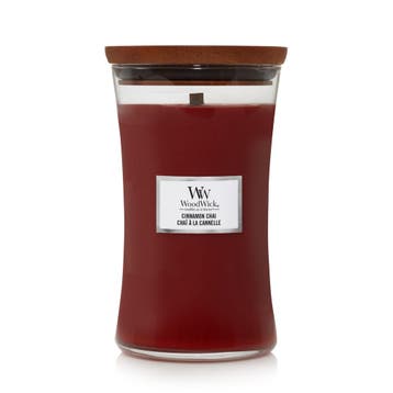 WoodWick Cinnamon Chai Large Candle - 611gr, Ophalen of Verzenden, Nieuw, Overige typen