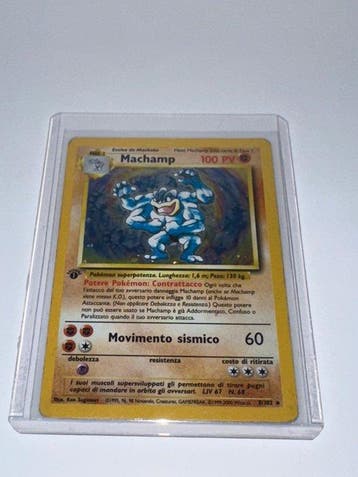 Pokémon - 1 Card - Machamp 8/102 First edition, Foil, Nieuw