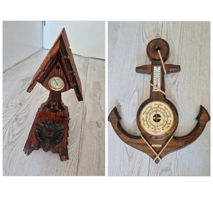 Barometer (2) - Hout, Antiek en Kunst, Curiosa en Brocante