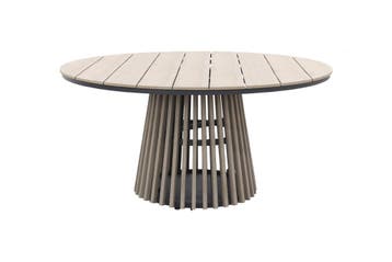 Trinxa ronde tuintafel Ø148 cm. - lichtgrijs, Verzenden, Nieuw, Rond, Overige materialen