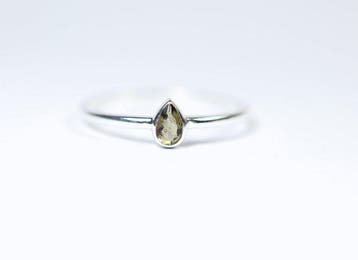 ring Moldaviet / facetgeslepen / nieuw - 1.15 g - (1)
