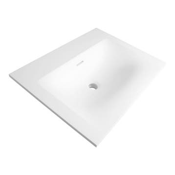 Brauer Glacier Wastafel - 60 cm - met 1 Spoelbak en 0, Ophalen of Verzenden, Nieuw