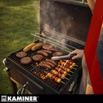 Purlov Kaminer Zwarte houtskool barbecue 114 x 67 x 120 c..., Ophalen of Verzenden, Nieuw