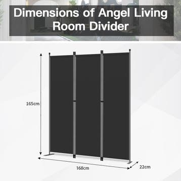 2dekans | Angel Living Kamerscherm - 3 Panelen - Opvouwbaar, Ophalen of Verzenden, Zo goed als nieuw