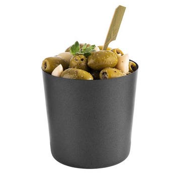 GGM Gastro | (6 stuks) Schaal - LEVANTE - RVS - 0,4L - rond, Verzenden