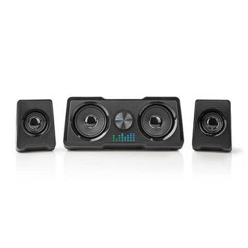 Gaming luidsprekers | Nedis (48 watt, led), Verzenden, Nieuw
