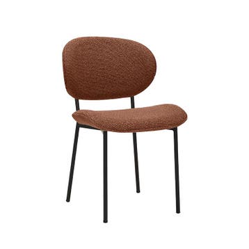 Stoel Senn | Coral | Royal Boucle | Zwart Metalen Frame | 2, Verzenden, Nieuw in verpakking