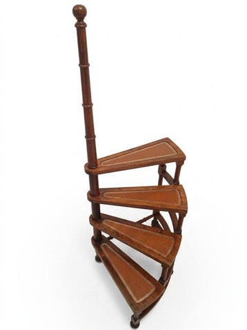 Trapje - Hout, Leder - Bibliotheekchecklist