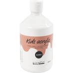 Acrylverf Glossy, wit, 500 ml/ 1 fles, Nieuw
