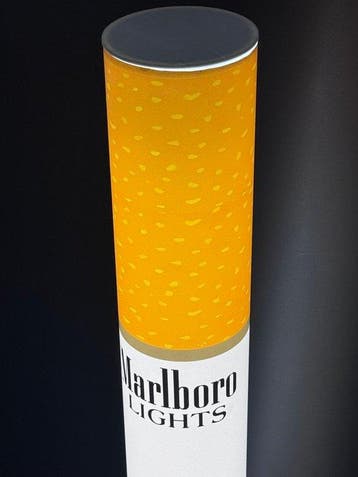Lamp Marlboro handgemaakt (Gemaakt in Italië) - Lichtbord -