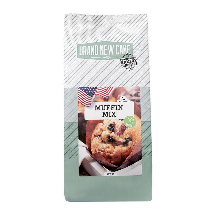 BrandNewCake Vegan Muffinmix 500g, Hobby en Vrije tijd, Taarten en Cupcakes maken, Nieuw, Verzenden
