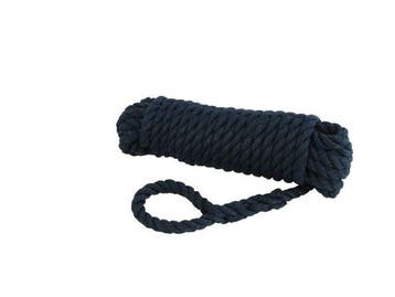 Landvast polyester 3-strengs navy 12mm 10m, Ophalen of Verzenden, Nieuw