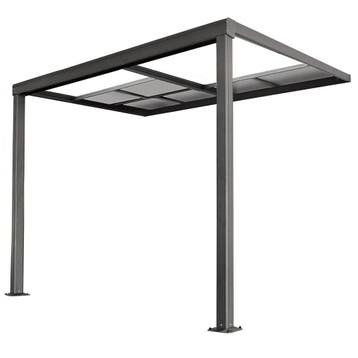Aluminium Terrasoverkapping Jakarta - 3 x 3 m - Grijs - Schu, Tuin en Terras, Overkappingen, Verzenden, Nieuw