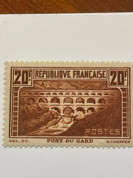 Frankrijk 1929/1929 - Pont du Gard-type (1) - Yvert tellier, Postzegels en Munten, Postzegels | Europa | Frankrijk