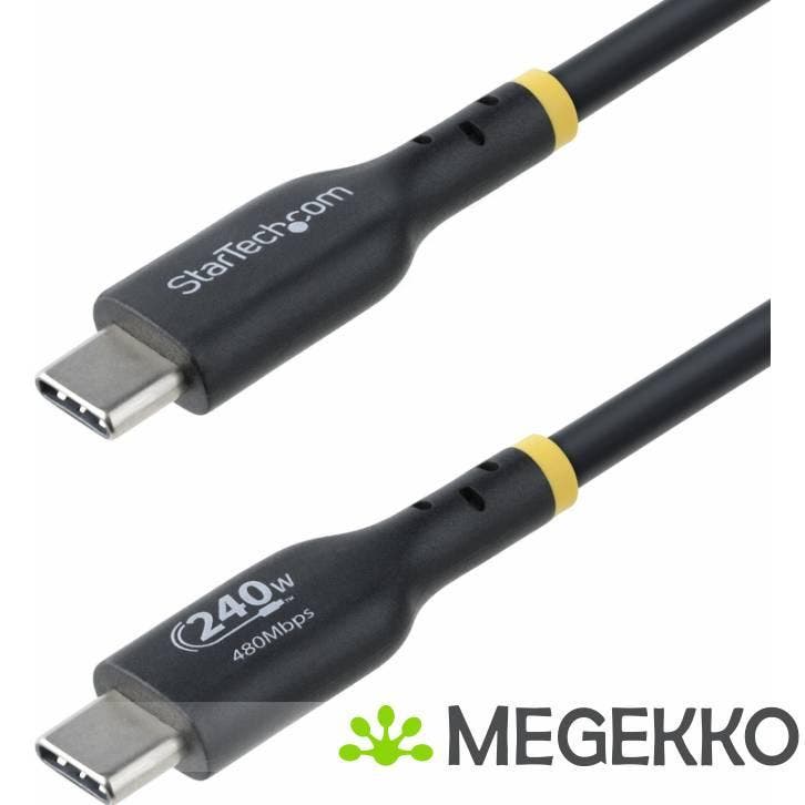 StarTech.com USB 2.0 0.48Gbps 240W USB Type-C 3m, Computers en Software, Overige Computers en Software, Nieuw, Verzenden