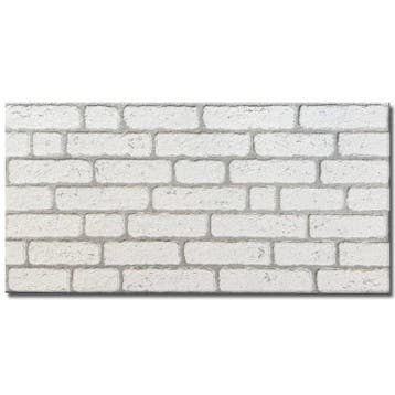 3D Wandpaneel EPS Wit Gevelsteen 100x50x2cm, Nieuw