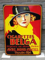 Belga sigaretten - Leo Marfurt - Reclamebord - Emaille