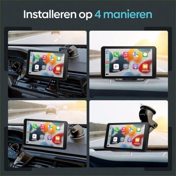 Carplay Scherm - Android & Apple - Achteruitrijcamera - Navi, Auto diversen, Autoradio's, Verzenden, Zo goed als nieuw