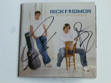 Nick & Simon - De Dag dat alles beter is (gesigneerd) CD Sin, Ophalen of Verzenden, Zo goed als nieuw